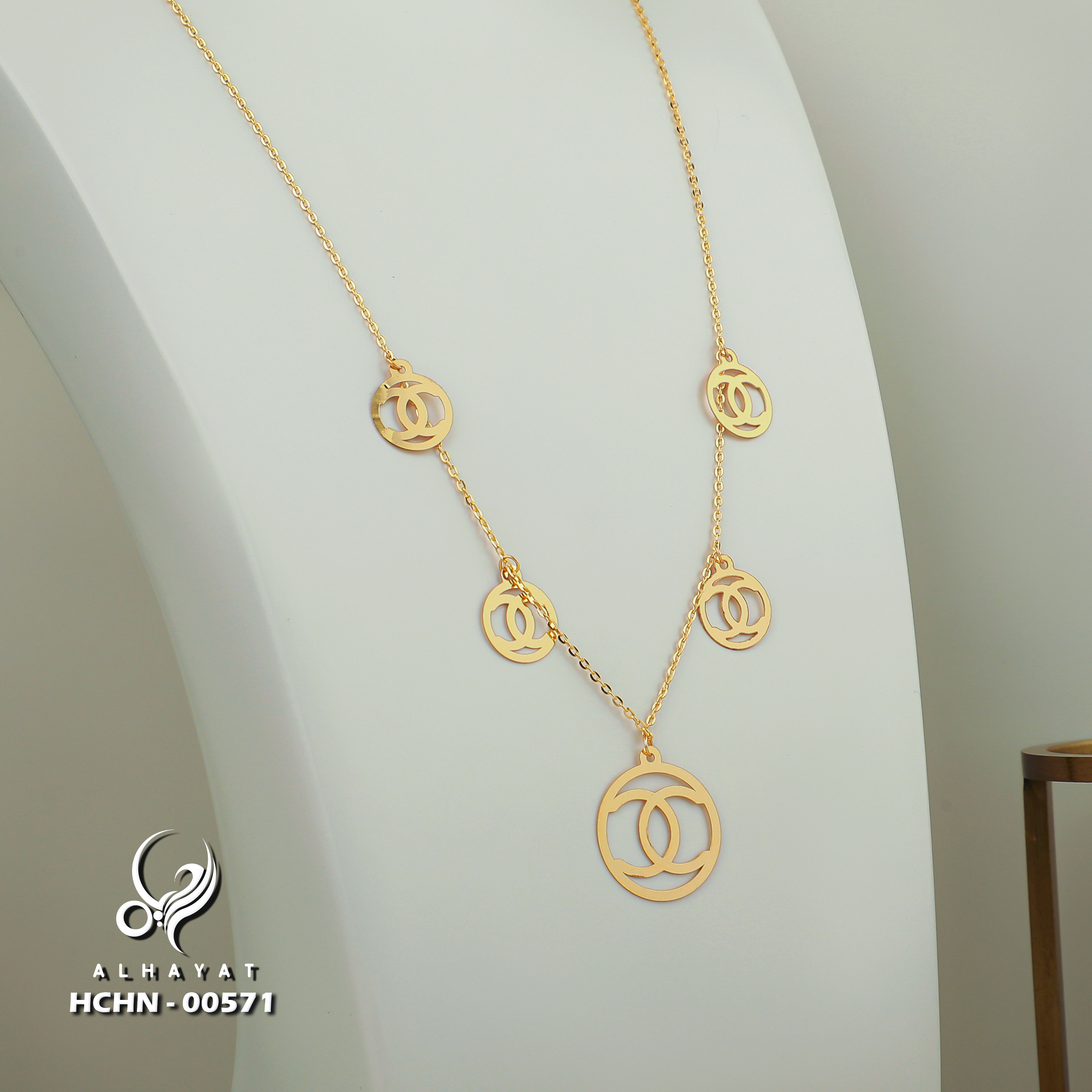 21 karat gold choker, made in Turkey - (H-0693)